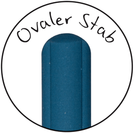 Oval ceramic sharpening rod