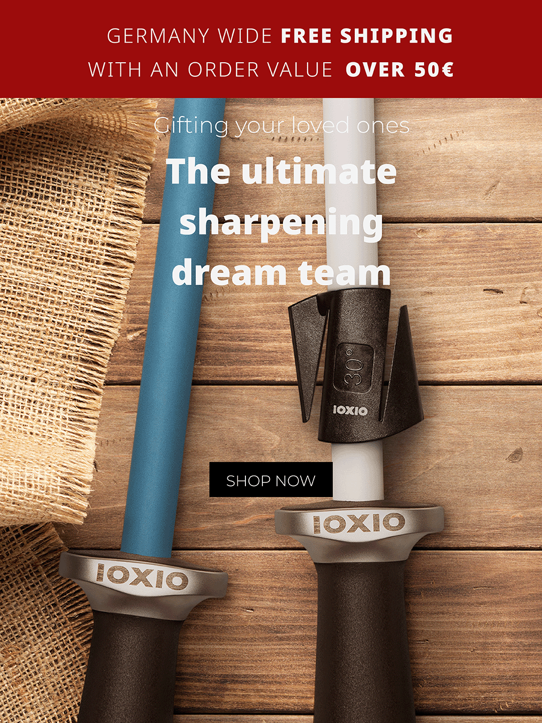 IOXIO Duo sharpening rod ceramic