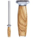 IOXIO® Keramik Wetzstab Olive Wood Duo