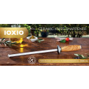 IOXIO® Ceramic Sharpening Rod Olive Wood Duo