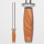 IOXIO® Ceramic Sharpening Rod Olive Wood Duo