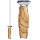 IOXIO&reg; Ceramic Sharpening Rod Olive Wood white oval