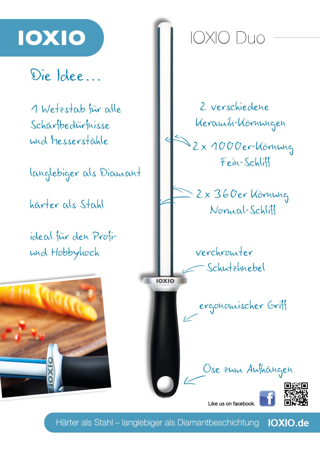 IOXIO Duo Wetzstab