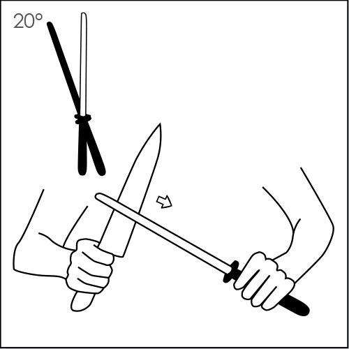 IOXIO Duo sharpening rod ceramic